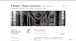 Desktop Screenshot of coroatempo.wordpress.com