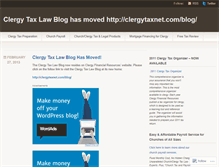 Tablet Screenshot of clergytaxlaw.wordpress.com