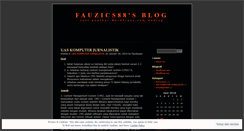Desktop Screenshot of fauzics88.wordpress.com