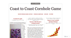Desktop Screenshot of cornholegame.wordpress.com