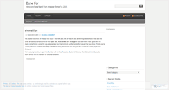 Desktop Screenshot of doneforhc.wordpress.com