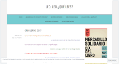 Desktop Screenshot of leoleoquelees.wordpress.com