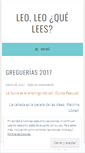 Mobile Screenshot of leoleoquelees.wordpress.com