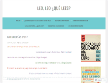 Tablet Screenshot of leoleoquelees.wordpress.com