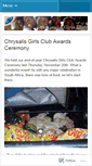 Mobile Screenshot of chrysalisgirlsclub.wordpress.com