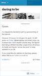 Mobile Screenshot of daringtobe.wordpress.com
