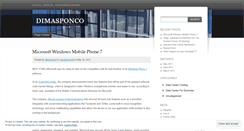 Desktop Screenshot of dimasponco.wordpress.com