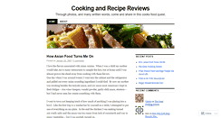 Desktop Screenshot of cookingandrecipereviews.wordpress.com