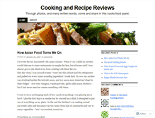 Tablet Screenshot of cookingandrecipereviews.wordpress.com