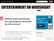 Tablet Screenshot of entertainmentonwhosright.wordpress.com