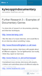 Mobile Screenshot of kylecoppindocumentary.wordpress.com