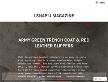 Tablet Screenshot of isnapumagazine.wordpress.com