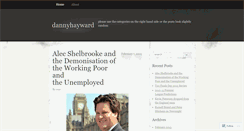 Desktop Screenshot of dannyhayward.wordpress.com