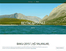 Tablet Screenshot of beyimhasanli.wordpress.com
