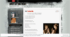 Desktop Screenshot of justletmevent.wordpress.com