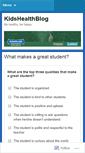 Mobile Screenshot of kidshealthblog.wordpress.com