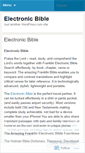 Mobile Screenshot of electronicbible.wordpress.com