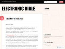 Tablet Screenshot of electronicbible.wordpress.com