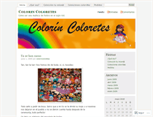 Tablet Screenshot of colorincoloretes.wordpress.com