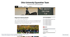 Desktop Screenshot of ouequestrian.wordpress.com