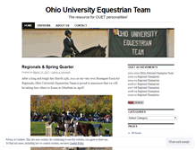 Tablet Screenshot of ouequestrian.wordpress.com