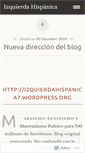 Mobile Screenshot of izquierdahispanica.wordpress.com