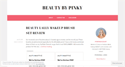 Desktop Screenshot of beautybypinky.wordpress.com