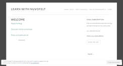 Desktop Screenshot of nuvofelt.wordpress.com