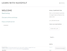 Tablet Screenshot of nuvofelt.wordpress.com