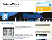 Tablet Screenshot of performatrack.wordpress.com