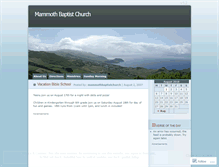 Tablet Screenshot of mammothbaptistchurch.wordpress.com