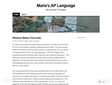 Tablet Screenshot of mariacramer.wordpress.com