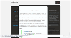 Desktop Screenshot of idiot2genius.wordpress.com