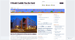 Desktop Screenshot of iwouldcuddleyousohard.wordpress.com