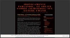 Desktop Screenshot of ironicamenteparlando.wordpress.com