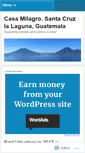 Mobile Screenshot of casamilagro.wordpress.com
