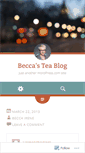 Mobile Screenshot of beccasteablog.wordpress.com
