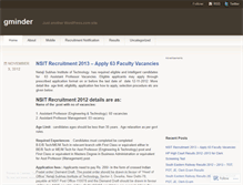 Tablet Screenshot of gminder.wordpress.com