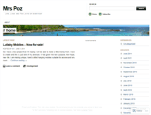 Tablet Screenshot of mrspoz.wordpress.com