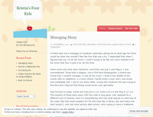 Tablet Screenshot of kristinsfourkids.wordpress.com
