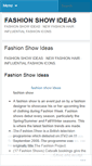 Mobile Screenshot of fashionshowideasmpju.wordpress.com