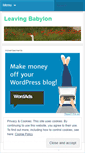 Mobile Screenshot of leavingbabylon.wordpress.com