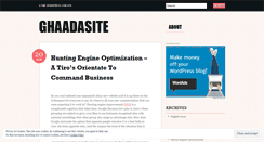 Desktop Screenshot of ghaadasite.wordpress.com