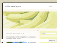 Tablet Screenshot of midwestsimple.wordpress.com