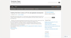 Desktop Screenshot of developerpages.wordpress.com