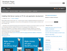 Tablet Screenshot of developerpages.wordpress.com