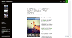 Desktop Screenshot of beginnersphotojournal.wordpress.com