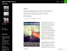 Tablet Screenshot of beginnersphotojournal.wordpress.com