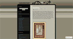 Desktop Screenshot of cardcreations.wordpress.com