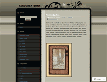 Tablet Screenshot of cardcreations.wordpress.com
